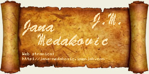 Jana Medaković vizit kartica
